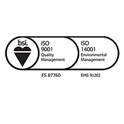 Manufacturing process with ISO certificates  from BSI